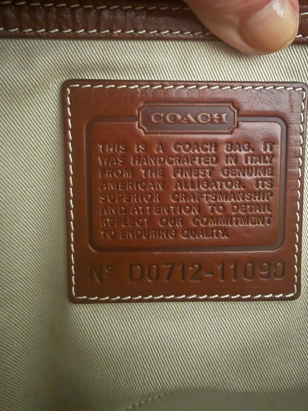 Rare Coach Alligator Vintage Hamptons Carryall 11090 orig. $13,000! - Picture 2 of 8